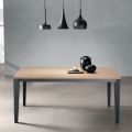 Tavolo Allungabile con Piano Impiallacciato Rovere Naturale - Anice