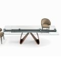 Tavolo Allungabile con Piano in Vetro Made in Italy - Equatore