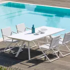 Tavolo Allungabile da Giardino in Acciaio Zincato Made in Italy – Brienne Viadurini