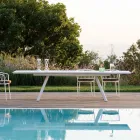 Tavolo Allungabile da Giardino in Acciaio Zincato Made in Italy – Brienne Viadurini