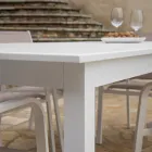 Tavolo Allungabile da Giardino in Alluminio con Piano a Doghe - Passaporto Viadurini
