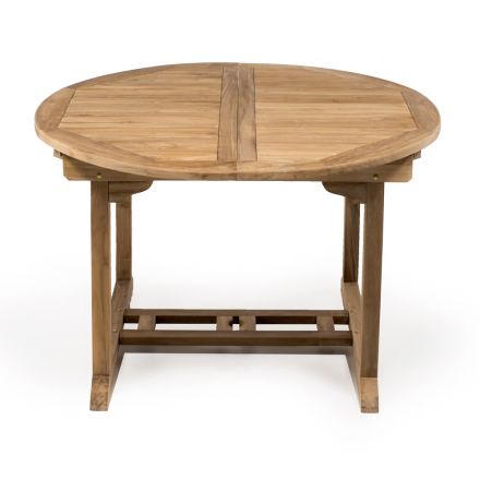 Tavolo Allungabile da Giardino in Teak Naturale – Yggdrasil Viadurini