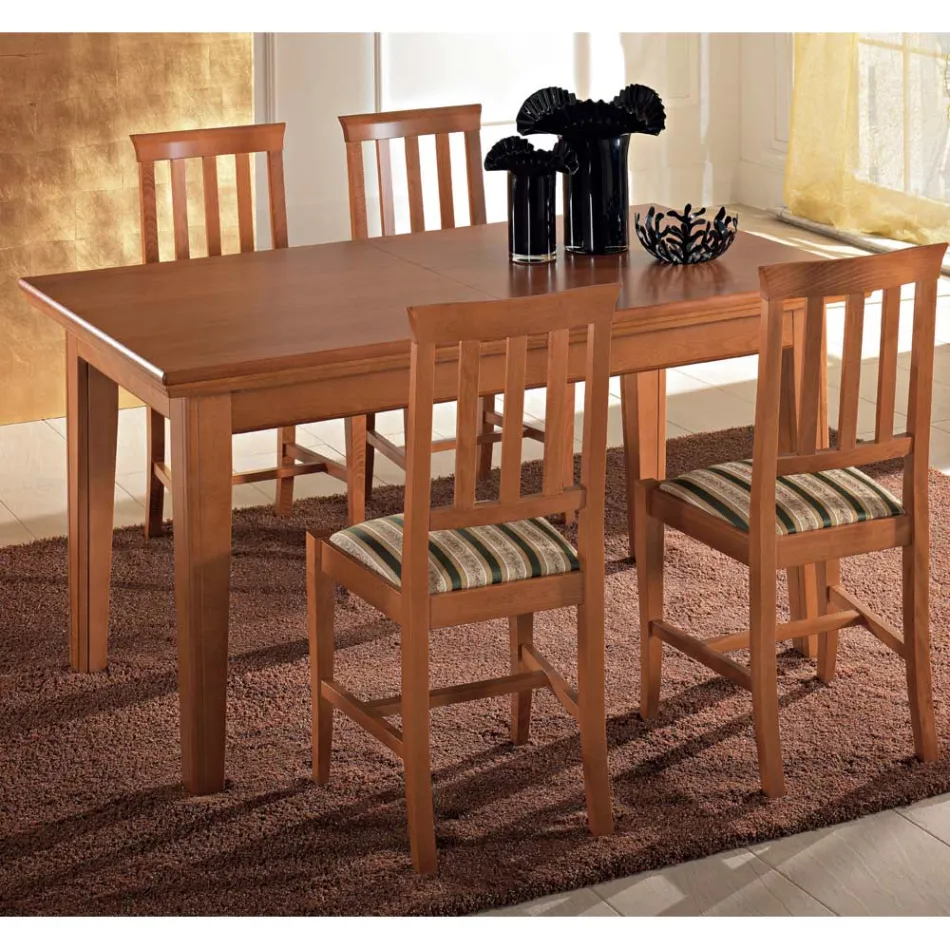 Tavolo Allungabile da Pranzo a 380 cm in Legno Design 14 Posti - Marzena Viadurini