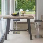 Tavolo Allungabile da Pranzo in Legno e Metallo fino a 280 cm - Gallotto Viadurini