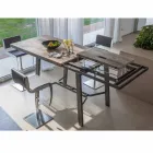 Tavolo Allungabile da Pranzo in Legno e Metallo fino a 280 cm - Gallotto Viadurini