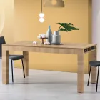 Tavolo Allungabile da Soggiorno in Melaminico Made in Italy - Ondine Viadurini