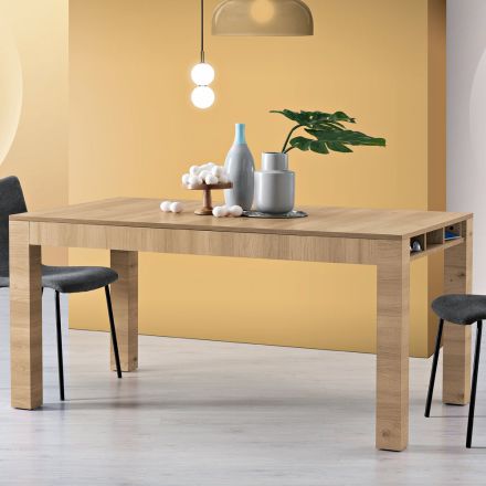 Tavolo Allungabile da Soggiorno in Melaminico Made in Italy - Ondine Viadurini