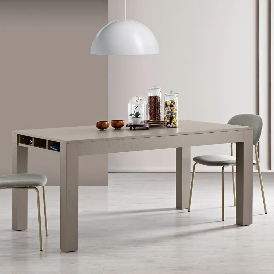 Tavolo Allungabile da Soggiorno in Melaminico Made in Italy - Ondine Viadurini