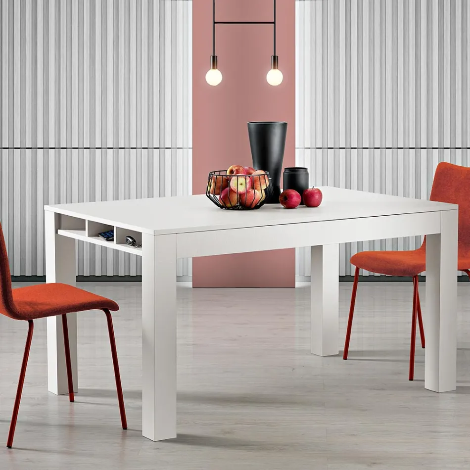 Tavolo Allungabile da Soggiorno in Melaminico Made in Italy - Ondine Viadurini