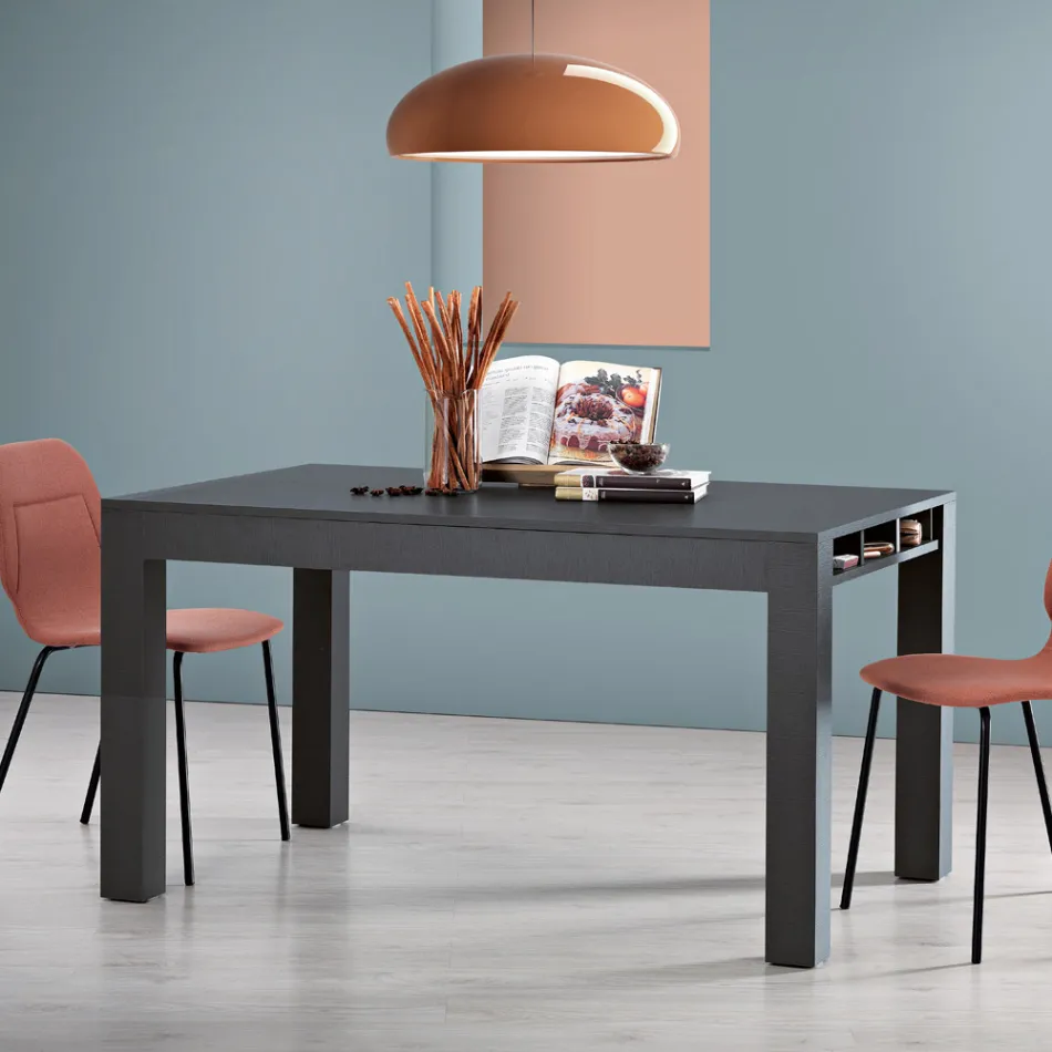 Tavolo Allungabile da Soggiorno in Melaminico Made in Italy - Ondine Viadurini