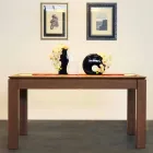 Tavolo allungabile design in rovere massello, made in Italy, Frank Viadurini