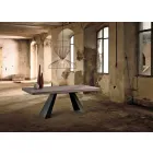 Tavolo allungabile di design in legno rovere fatto in Italia Zerba Viadurini