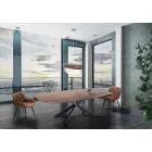 Tavolo Allungabile di Design in Mdf e Metallo, Torquato Viadurini