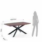 Tavolo Allungabile di Design in Mdf e Metallo, Torquato Viadurini