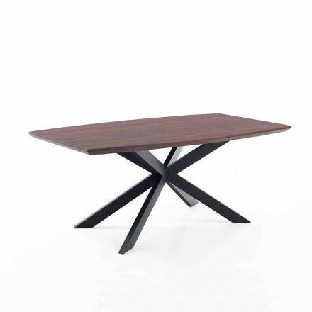 Tavolo Allungabile di Design in Mdf e Metallo, Torquato Viadurini
