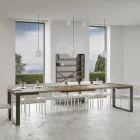 Tavolo Allungabile di Design Moderno in Legno Nobilitato - Badesi Viadurini