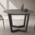 Tavolo Allungabile Fino 180 cm Tondo Hpl Stratificato Made in Italy - Bastiano