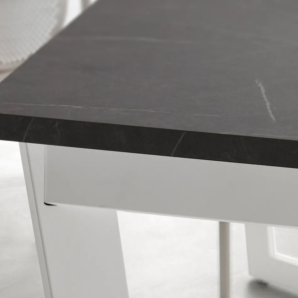 Tavolo Allungabile Fino 238 cm in Metallo e Hpl Made in Italy - Pablito Viadurini