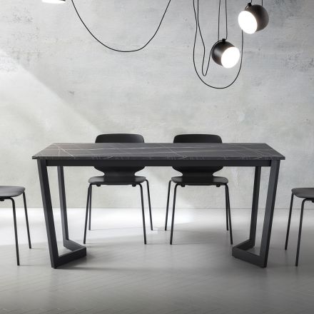 Tavolo Allungabile Fino 238 cm Metallo e Hpl Colorato Made in Italy - Pablito Viadurini