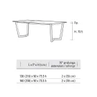 Tavolo Allungabile Fino 238 cm Metallo Moka e Hpl Made in Italy - Pablito Viadurini
