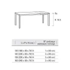 Tavolo Allungabile Fino 240 cm in Alluminio e Hpl Made in Italy - Filiberto Viadurini