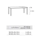 Tavolo Allungabile Fino 240 cm Piano in Laminam Made in Italy - Filiberto Viadurini