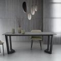 Tavolo Allungabile Fino 300 cm Base in Metallo Made in Italy - Bastiano