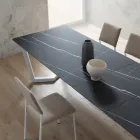 Tavolo Allungabile Fino 300 cm Piano Hpl Stratificato Made in Italy - Bastiano Viadurini