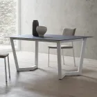 Tavolo Allungabile Fino 300 cm Piano Hpl Stratificato Made in Italy - Bastiano Viadurini