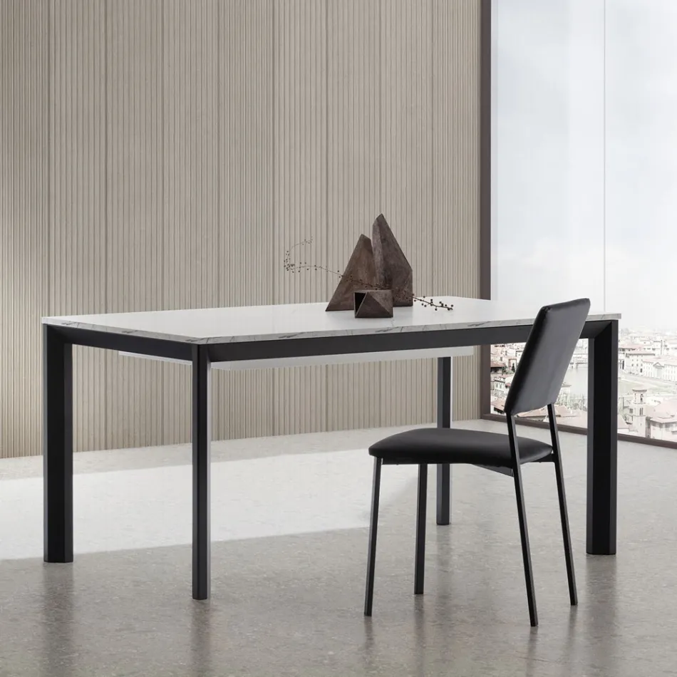 Tavolo Allungabile Fino 334 cm in Alluminio e Hpl Made in Italy - Filiberto Viadurini