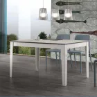 Tavolo allungabile fino 380 cm in vetroceramica e metallo Cagliari Viadurini
