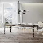 Tavolo Allungabile Fino 4 mt in Legno Nobilitato e Ferro Made in Italy – Marella Viadurini