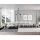 Tavolo Allungabile Fino 4 mt in Legno Nobilitato e Ferro Made in Italy – Marella Viadurini