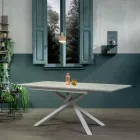 Tavolo Allungabile fino a 190 cm in Metallo e Piano in Melaminico - Lavanda Viadurini