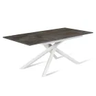 Tavolo Allungabile fino a 190 cm in Metallo e Piano in Melaminico - Lavanda Viadurini