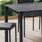 Tavolo Allungabile Fino a 240 cm con Piano in Laminam Made in Italy - Maltese Viadurini