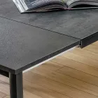 Tavolo Allungabile Fino a 240 cm con Piano in Laminam Made in Italy - Maltese Viadurini