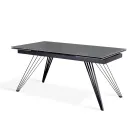 Tavolo Allungabile fino a 240 cm in Ceramica e Metallo - Bouquet Viadurini