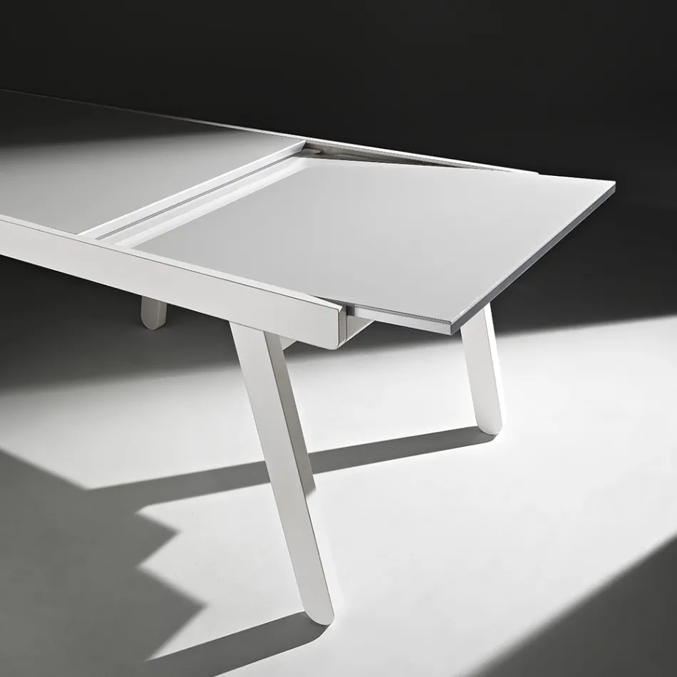 Tavolo Allungabile fino a 240 cm in Legno Laccato Made in Italy - Adrienne Viadurini