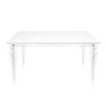 Tavolo Allungabile Fino a 255 cm in Legno e Plexiglass Made in Italy - Elide