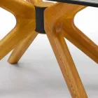 Tavolo Allungabile Fino a 260 cm in Gres Marmo e Legno Made in Italy - Malita Viadurini