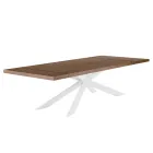 Tavolo Allungabile Fino a 300 cm con Piano Impiallacciato Made in Italy - Grotta Viadurini