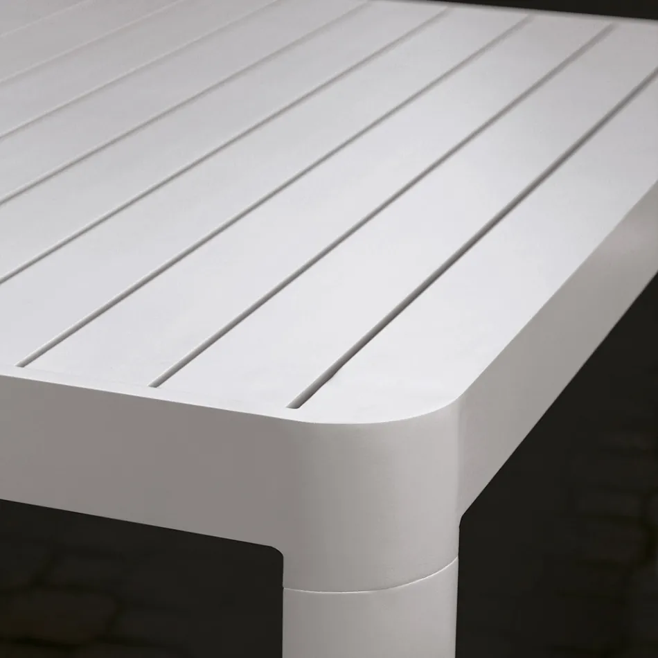 Tavolo Allungabile fino a 300 cm da Esterno in Alluminio Verniciato - Glass Viadurini