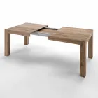 Tavolo allungabile fino a 300 cm design moderno in melaminico Oky Viadurini