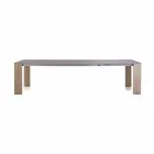 Tavolo Allungabile Fino a 300 cm in Ceramica e Gambe in Legno - Ipanemo Viadurini