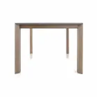 Tavolo Allungabile Fino a 300 cm in Ceramica e Gambe in Legno - Ipanemo Viadurini