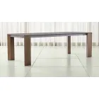 Tavolo Allungabile Fino a 300 cm in Ceramica e Gambe in Legno - Ipanemo Viadurini