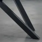 Tavolo Allungabile Fino a 300 cm in Fenix e Acciaio Made in Italy - Settimmio Viadurini