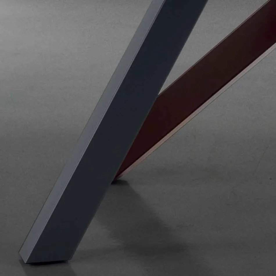 Tavolo Allungabile Fino a 300 cm in Fenix e Acciaio Made in Italy - Settimmio Viadurini