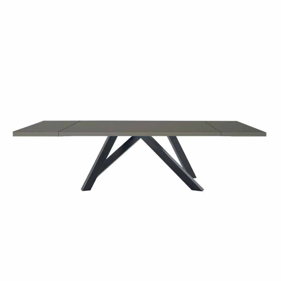Tavolo Allungabile Fino a 300 cm in Fenix e Acciaio Made in Italy - Settimmio Viadurini